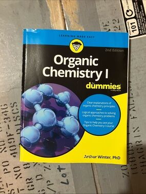 Organic Chemistry I for Dummies - Bright Yellow & Blue Textbook